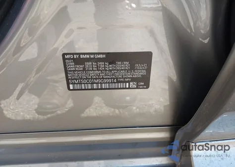 2021 BMW X3 M from USA, damaged, VIN 5YMTS0C01M9G99914